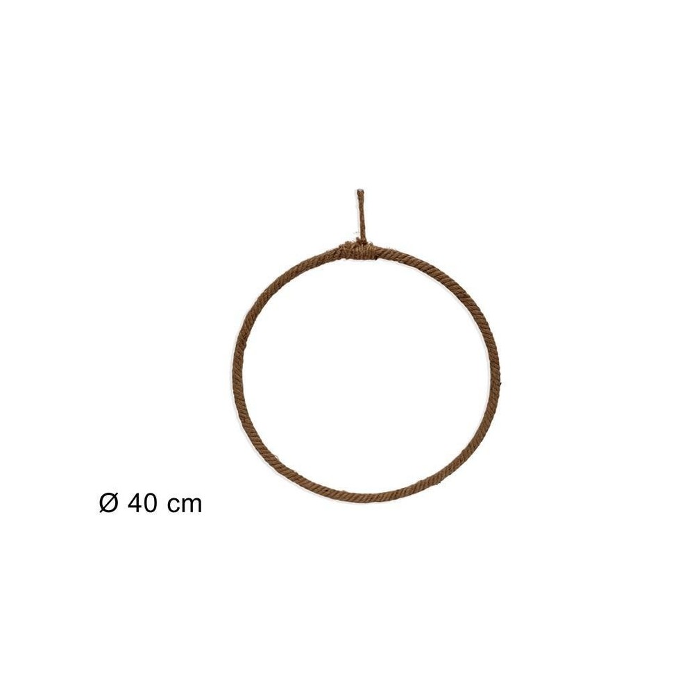 APPENDINO ANELLO METALLO CORDA 40CM